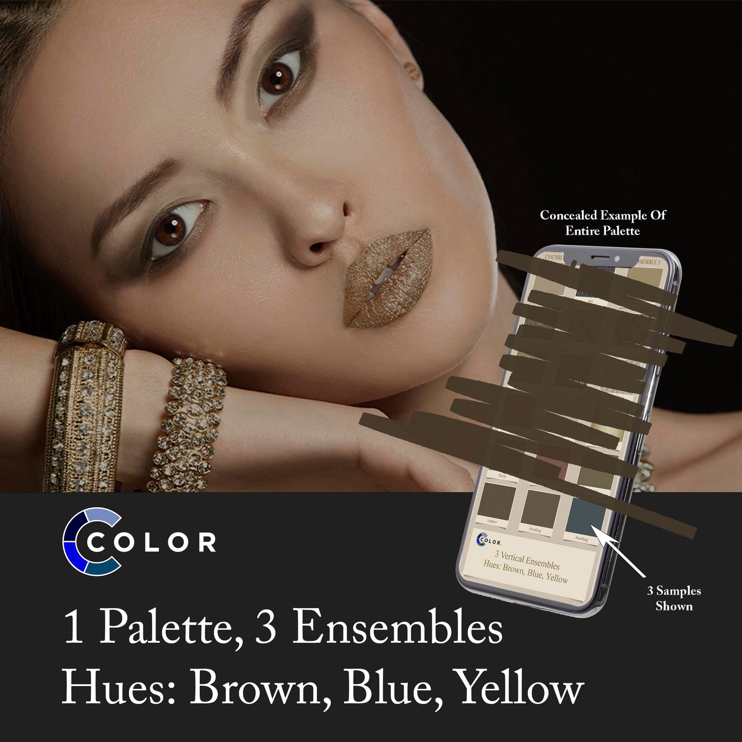 Brown, Blue, Yellow Palette