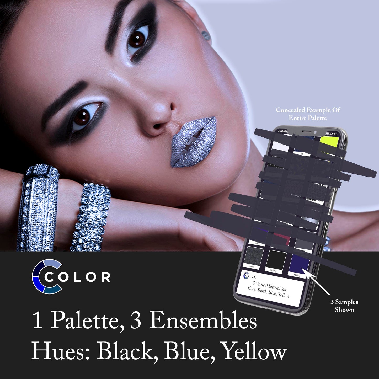 Black, Blue, Yellow Palette