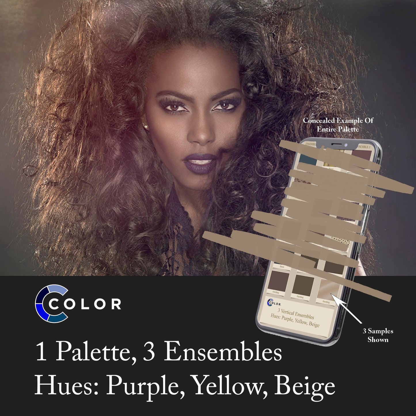 Purple, Yellow, Beige Palette