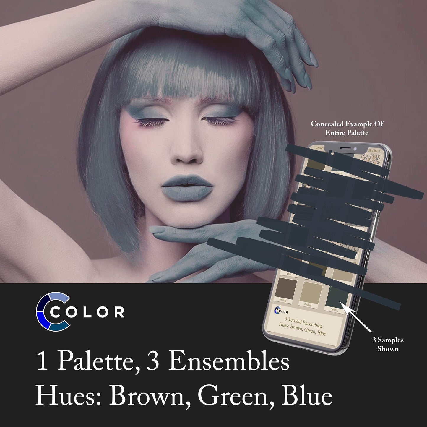 Brown, Green, Blue Palette