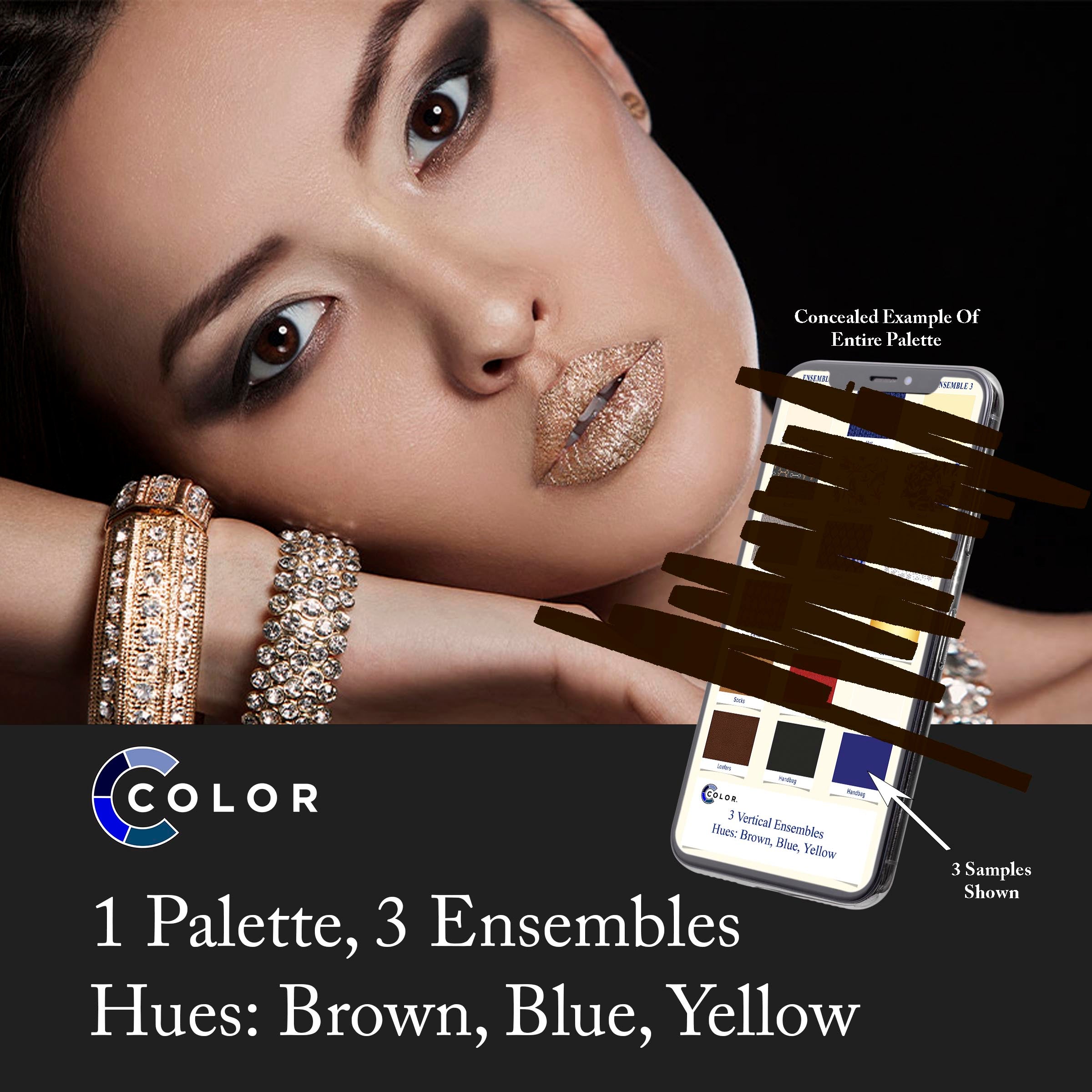 Brown, Blue, Yellow Palette – C Color Online Store