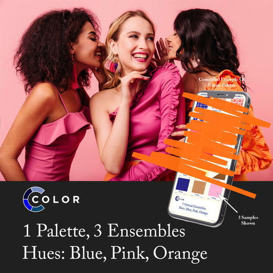 Blue, Pink, Orange Palette